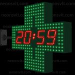 Світлодіодний аптечний хрест. Модель PC-3-383cl двостороннього свічення. Висота 600 мм