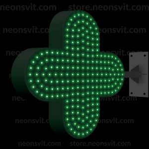 Світлодіодний аптечний хрест Standart 500 заокруглений двосторонній (50 см, 434 LED, 4 канали)