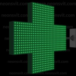 Світлодіодний аптечний хрест Standart 800 двосторонній 80 см - 1274 LED, 7 каналів управління світлодинамікою